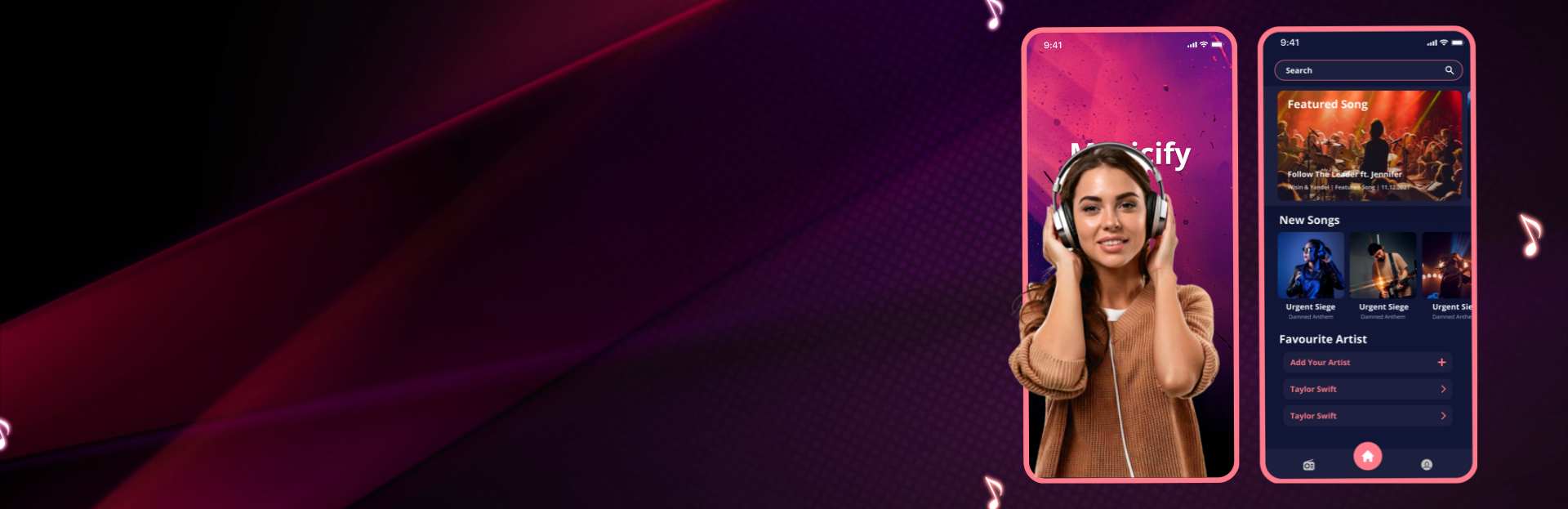 music streaming app development