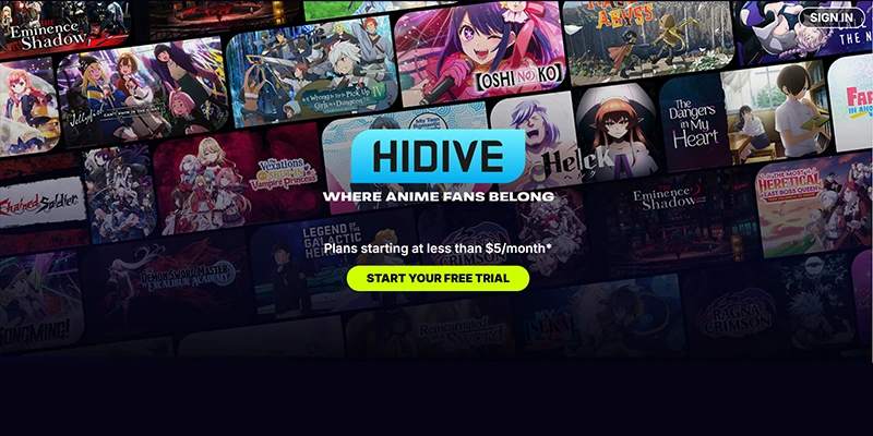 HiDive Aniwatch Alternatives